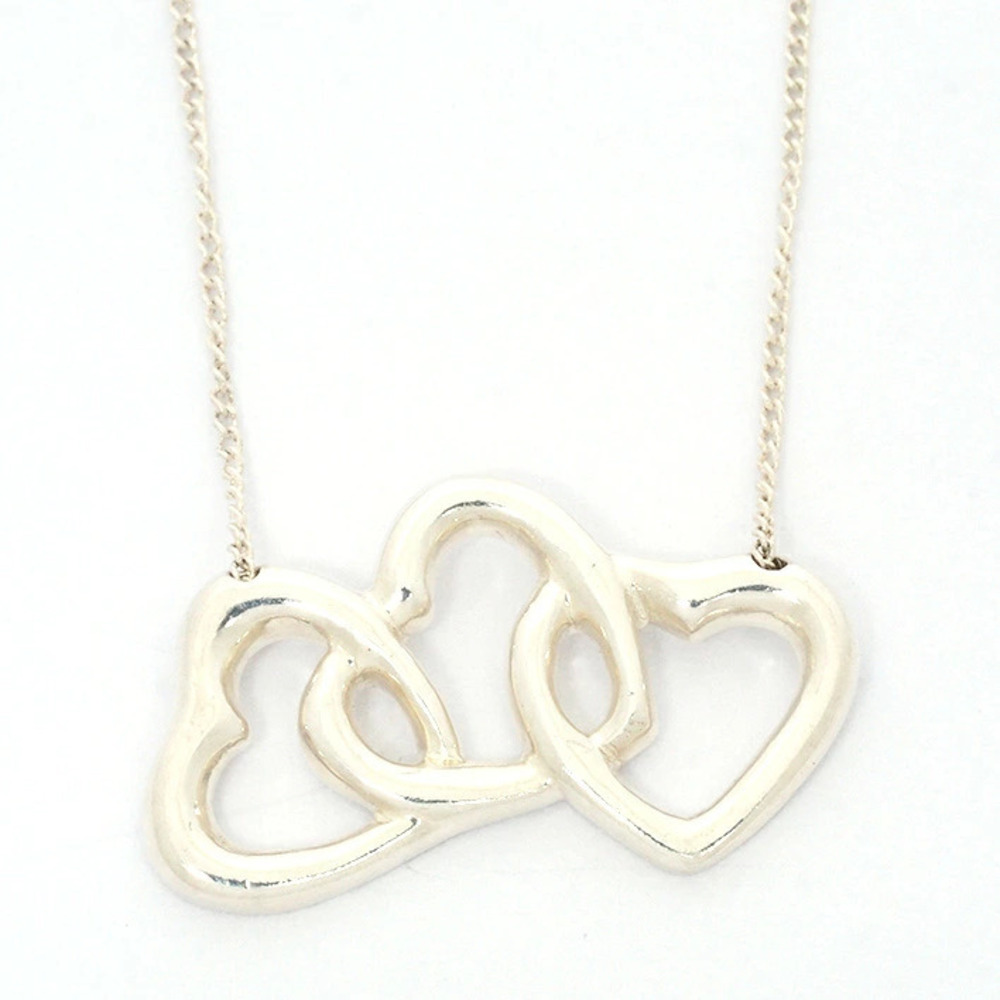 Tiffany Triple Heart Silver Pendant